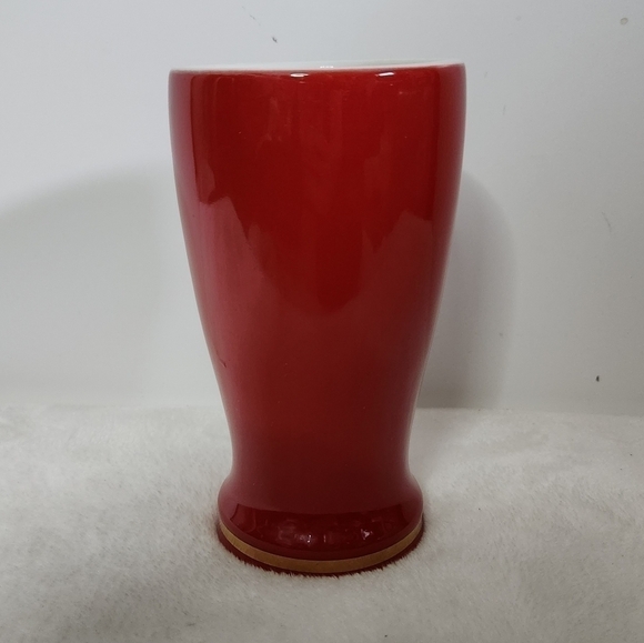 Budweiser King Of Beers Anheuser Busch Red Gold Relief Beer Mug Cup 18 Oz - Picture 5 of 9